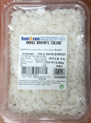 Arroz basmati cocido