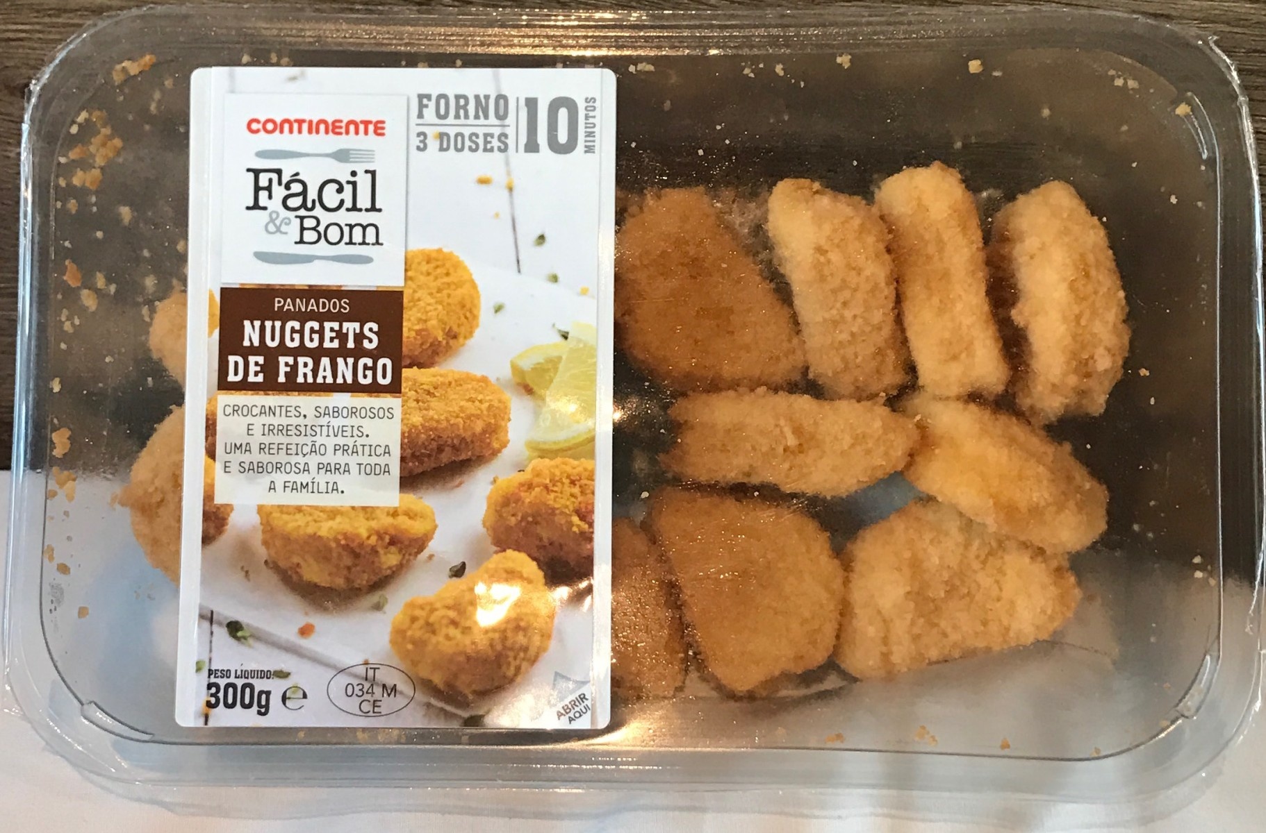 Nuggets de Frango Panados