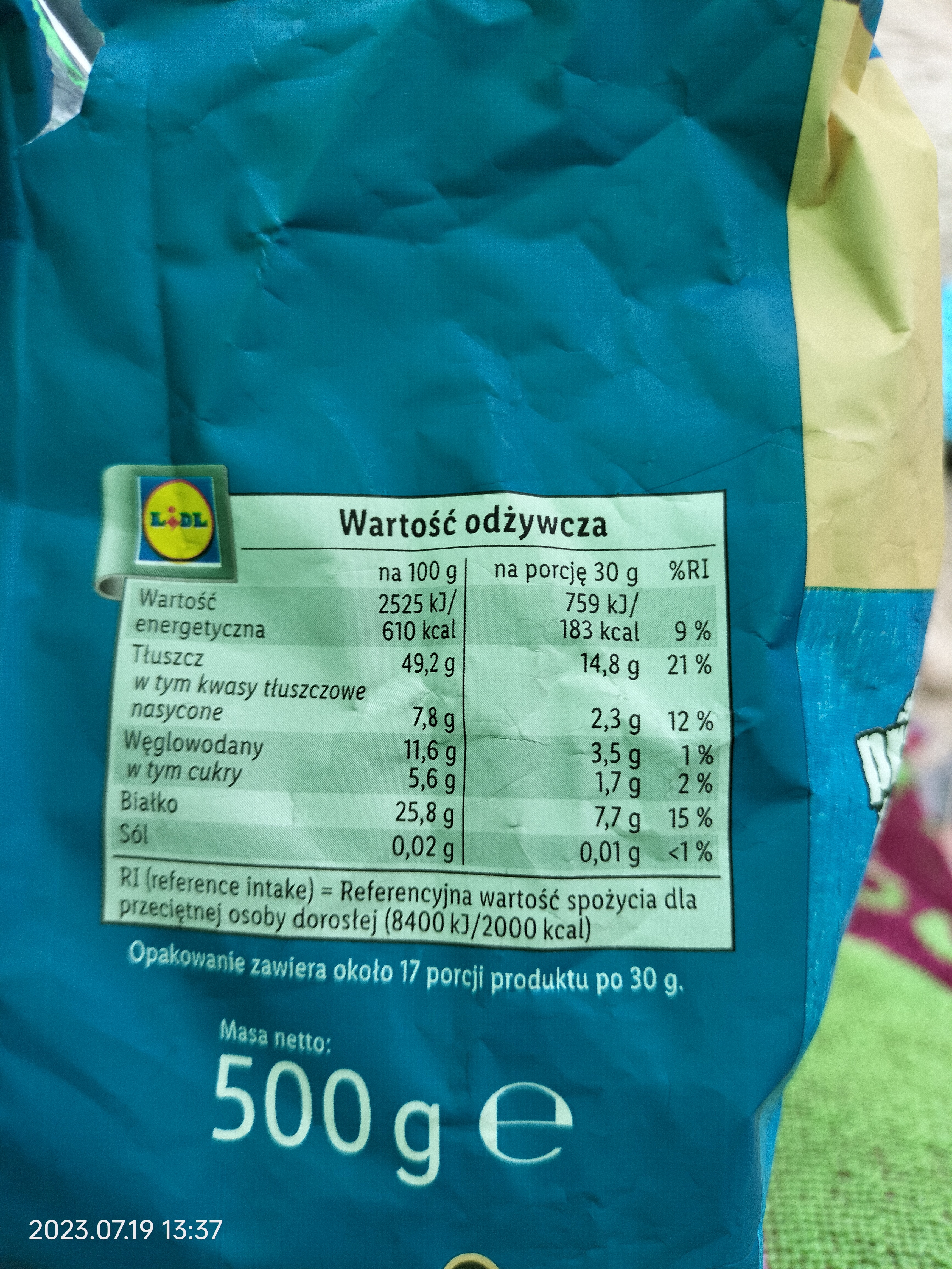 Orzeszki ziemne prażone, niesolone