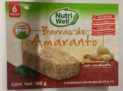 Barras de amaranto Nutriwell