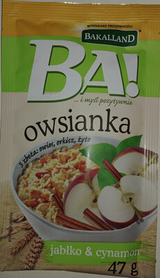 Owsianka z jabłkiem i cynamonem