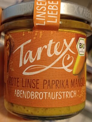 Bio-Brotaufstrich - Rote Linsen Paprika Mango