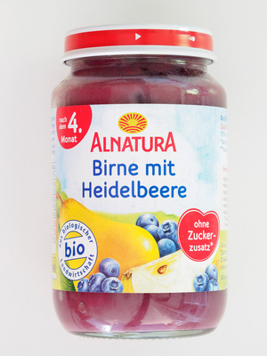 Birne mit Heidelbeere (ab 4. Monat)