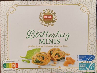 Blätterteig minis Lachs und Spinat