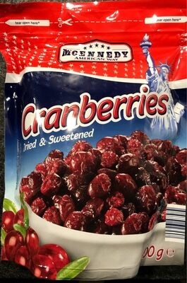 Sušené a slazené brusinky