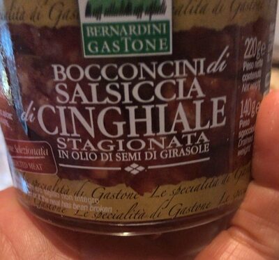 Bocconcini di salsiccia di cinghiale stagionata i