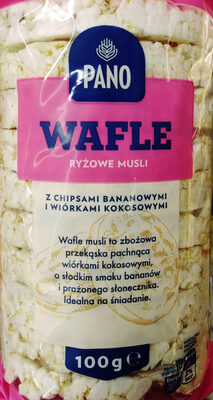 Wafle ryżowe musli
