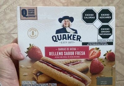 barras de avena rellen sabor a fresa