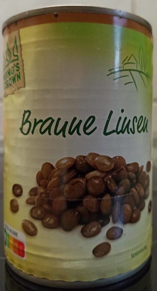Braune Linsen