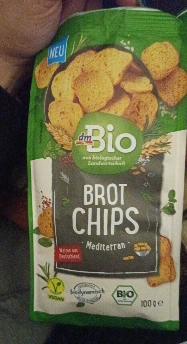 Brot Chips Mediterran