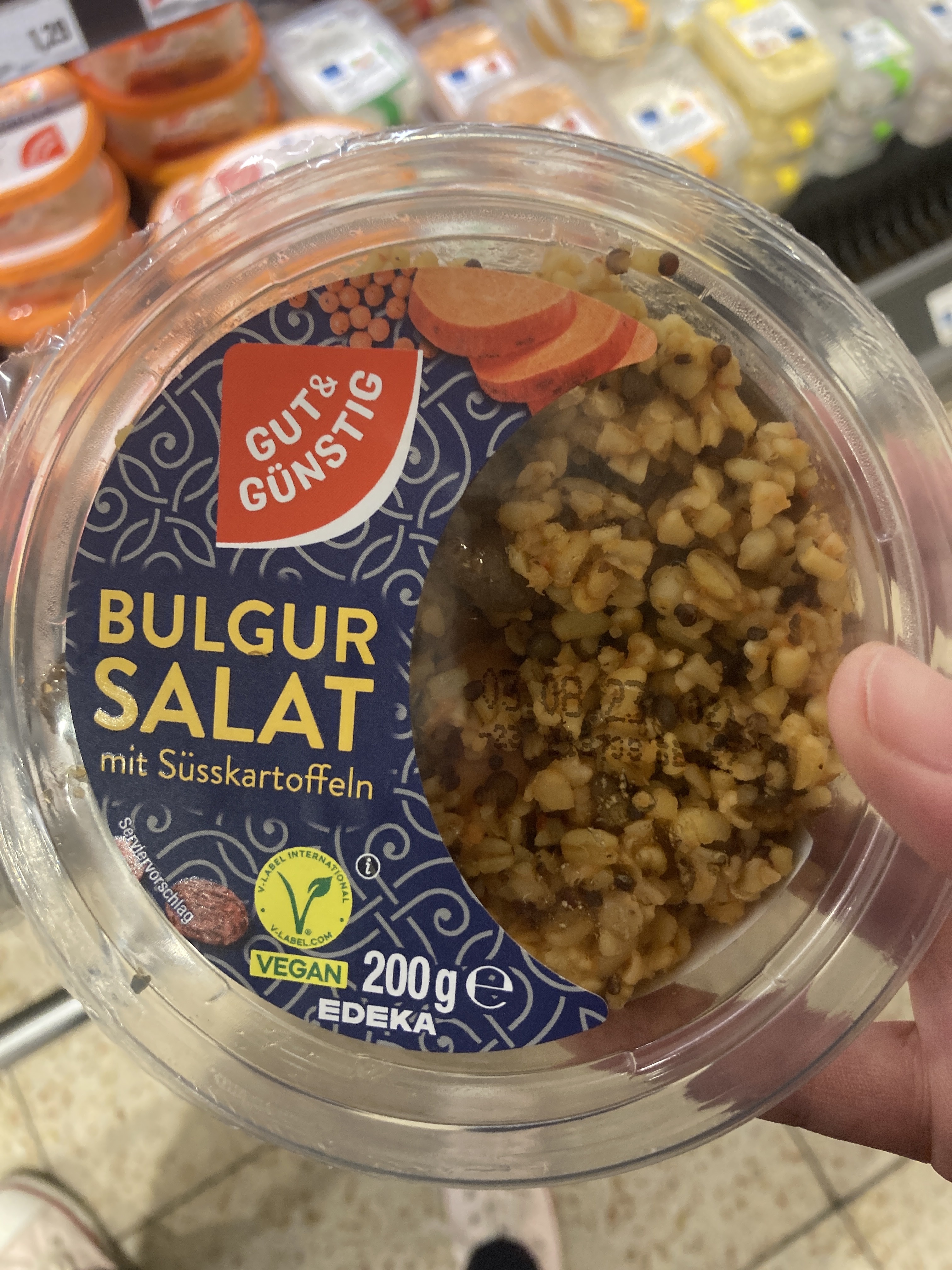 Bulgur Salat mit Süßkartoffeln