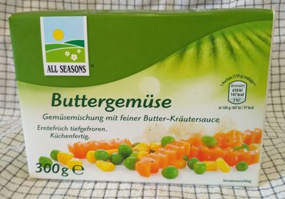 Buttergemüse Gemüsemischung mit feiner Butter-Kräutersauce