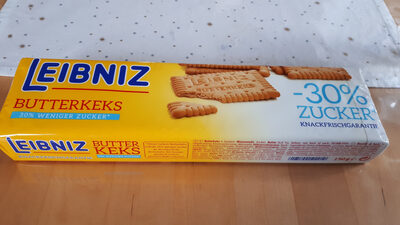Butterkeks 30% weniger Zucker