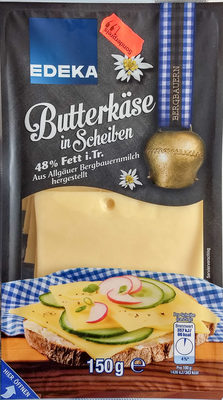 Butterkäse in Scheiben, 48% Fett i.Tr.