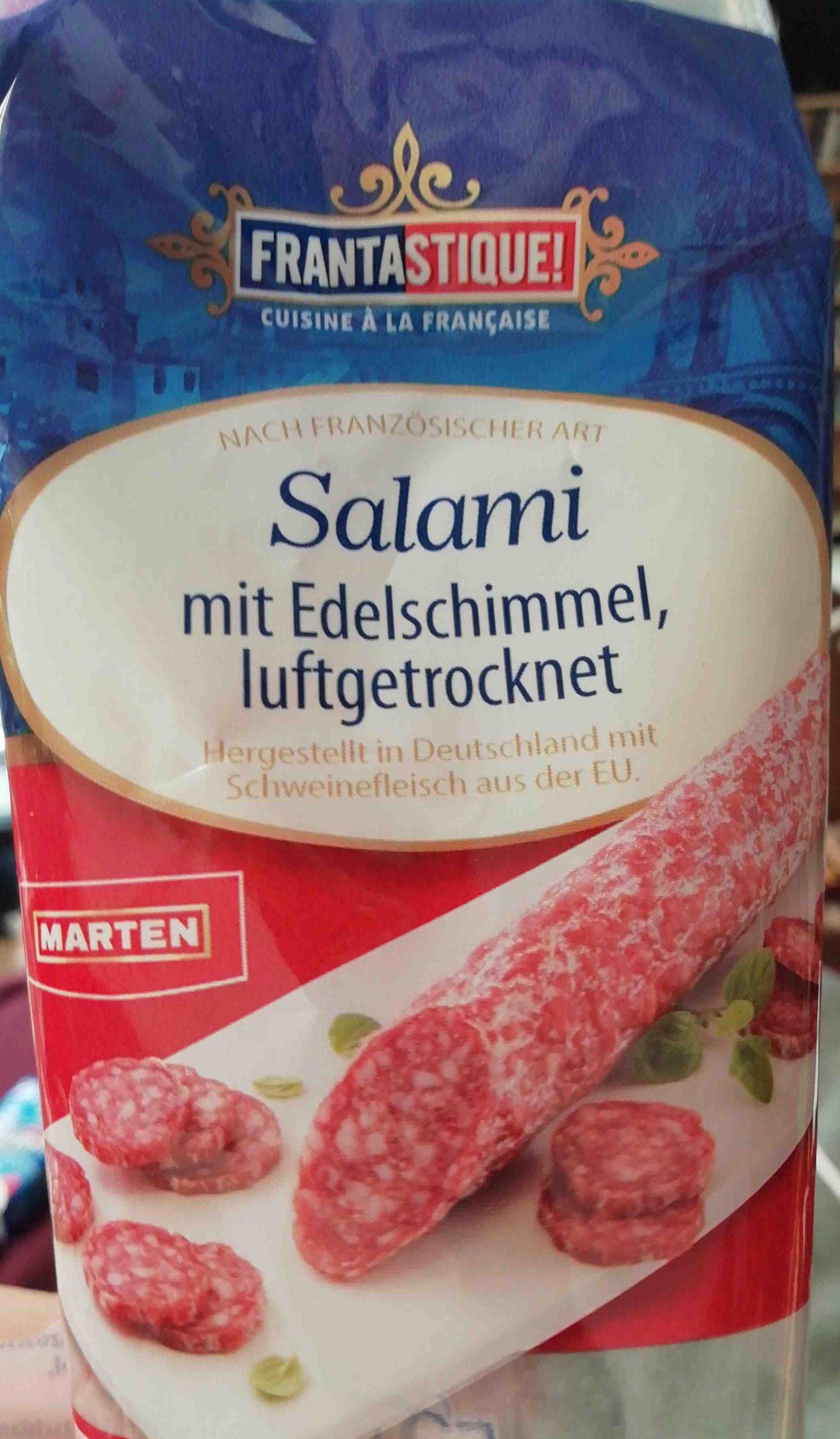 ALDI FRANTASTIQUE Salami 250g mit Edelschimmel luftgetrocknet 250g 2.89€ 1kg 11.56€