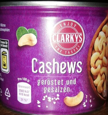 Cashews geröstet und gesalzen