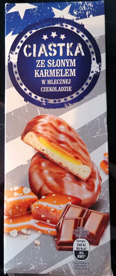 Ciasteczka ze słonym karmelem w mlecznej czekoladzie