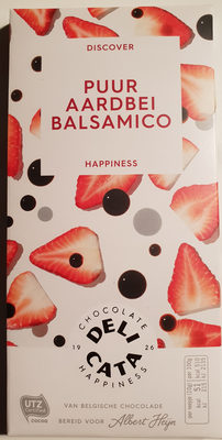 Delicata pure chocolade met aardbei en balsamico