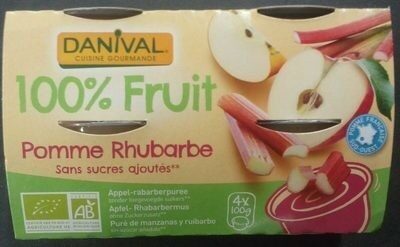 100% fruit pomme rhubarbe